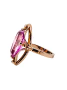 Amethyst Originales Vintage-Roségold aus 14 Karat Ring Vintage Schmuck vrc047r